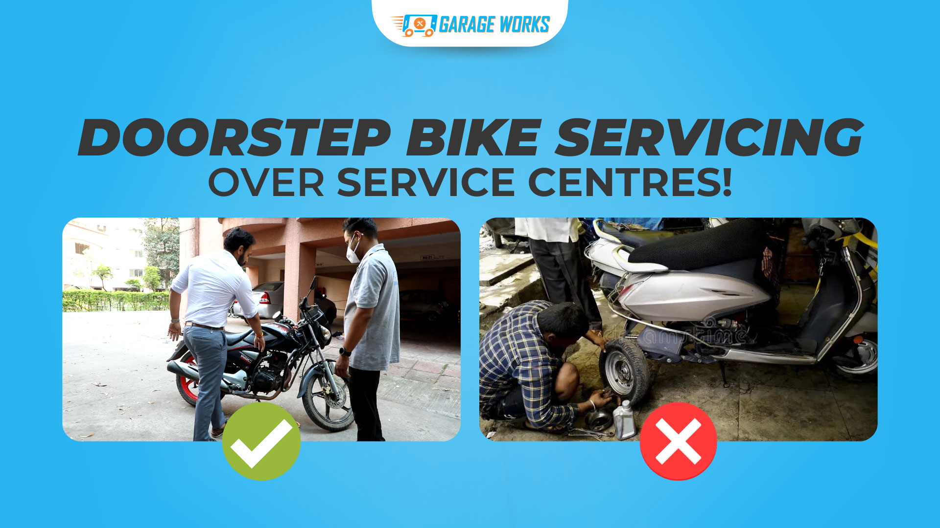 Seven reasons to choose doorstep bike service over service centres